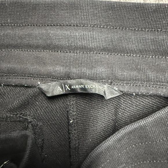 Armani Exchange Joggers Mens Small* Black Drawstring Sweatpants Track Pockets - Picture 3 of 7